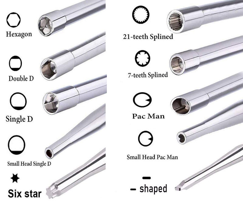 TOPEMAI 10 Pcs Carburetor Adjustment Tool Kit for Common 2 Cycle Small Engine, Carb Adjusting Tool, Carburetor Adjuster Tool for Echo Poulan Homelite String Trimmer - Image 2